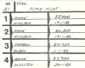 Time Pilot High Score - ColecoVision.dk