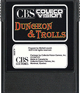 Dungeon & Trolls Cartridge, Front  ColecoVision.dk
