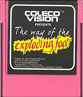 The Way Of The Exploding Foot Cartridge, Front © ColecoVision.dk