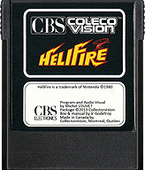 Heli Fire Cartridge, Front © ColecoVision.dk