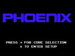 Phoenix VGS Start up Screen...