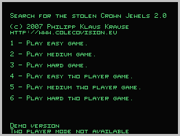 Search For The Stolen Crown Jewels 2 - ColecoVision.dk