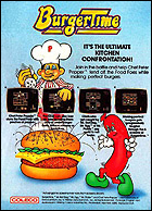 BurgerTime Box, Back © ColecoVision.dk