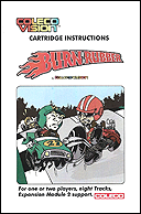 Burn Rubber Manual, Front © ColecoVision.dk