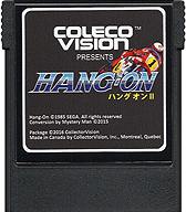 Hang On II Cartridge, Front © ColecoVision.dk