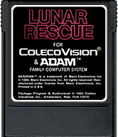 Lunar Rescue Cartridge, April 2018, -do not exist for ColecoVision...